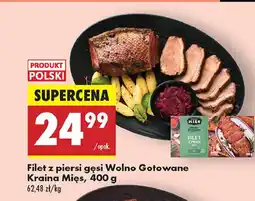 Biedronka Filet z piersi gęsi ze skórą wolno gotowane Kraina Mięs oferta