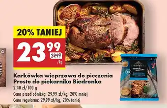 Biedronka Karkówka wieprzowa Biedronka Prosto Do Piekarnika oferta