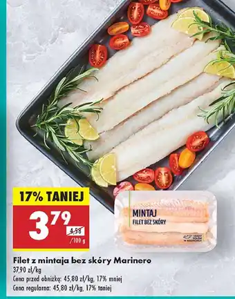 Biedronka Filet z mintaja bez skóry Marinero oferta