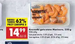 Biedronka Krewetki białe gotowane Marinero oferta