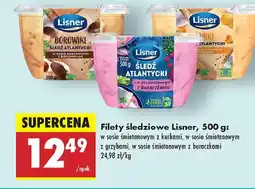 Biedronka Filety śledziowe w sosie z borowikami Lisner oferta