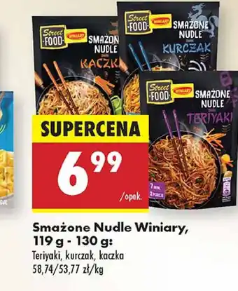 Biedronka Smażone nudle smak kurczak Winiary Street Food oferta