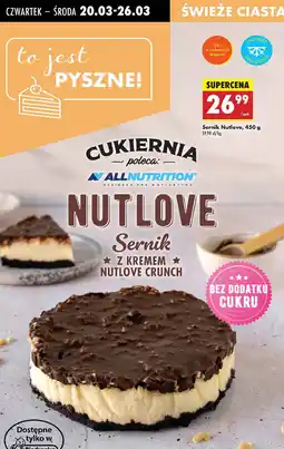 Biedronka Sernik nutlove Allnutrition oferta