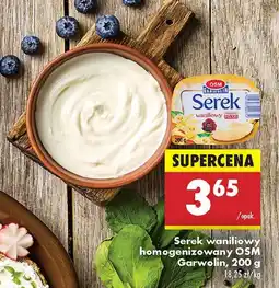 Biedronka Serek wanilia Osm Garwolin oferta