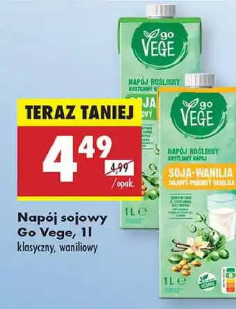 Biedronka Napój sojowo-waniliowy Govege oferta