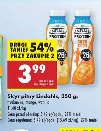 Biedronka Jogurt skyr wanilia Lindahls Protein oferta
