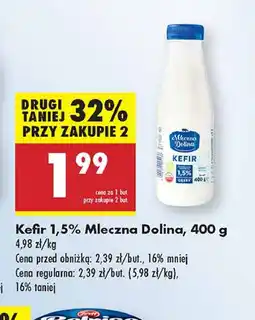 Biedronka Kefir 1.5% Mleczna Dolina oferta