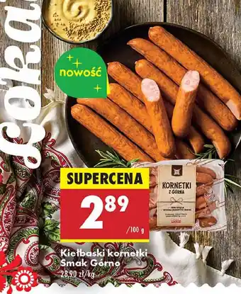 Biedronka Kiełbaski kornetki Smak Górno oferta