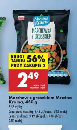 Biedronka Marchewka z groszkiem Mroźna Kraina oferta