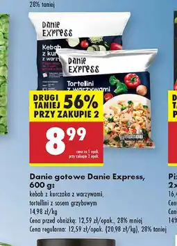 Biedronka Tortellini z warzywami i sosem grzybowym Danie Express oferta