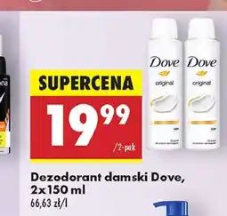 Biedronka Dezodorant Dove Original oferta