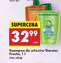 Biedronka Szampon do włosów z odżywką 2w1 Garnier Fructis Strenght & Shine oferta