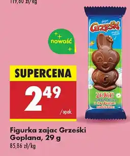 Biedronka Figurka czekoladowa zając Grześki oferta