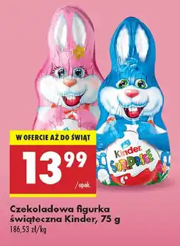 Biedronka Zajączek czekoladowy niebieski Kinder Niespodzianka oferta