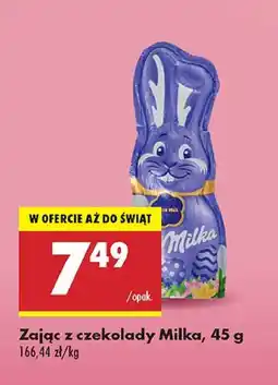 Biedronka Zając z czekolady Milka oferta