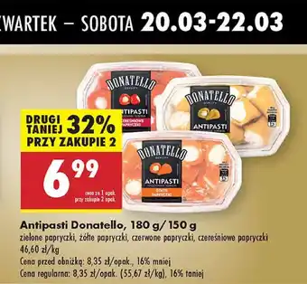 Biedronka Papryczki czerwone nadziewane serkiem Donatello Antipasti oferta