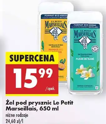 Biedronka Żel pod prysznic kwiat tiare Le Petit Marseillais oferta