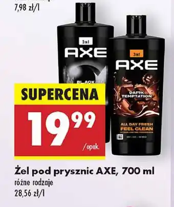 Biedronka Żel pod prysznic Axe Black oferta