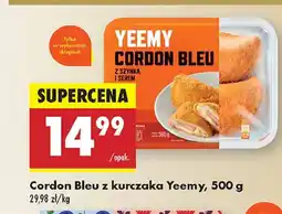 Biedronka Cordon bleu z kurczaka szynką i serem Yeemy oferta