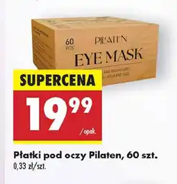 Biedronka Płatki pod oczy z kolagenem i złotem Pilaten oferta