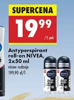 Biedronka Antyperspirant original Nivea Men Invisible Black & White oferta