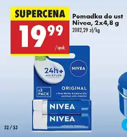 Biedronka Pomadka original care (classic) Nivea oferta