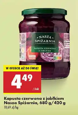 Biedronka Kapusta czerwona z jabłkiem Nasza Spiżarnia oferta