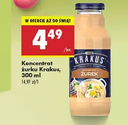 Biedronka Żurek koncentrat Krakus Maspex oferta