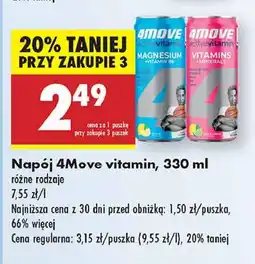 Biedronka Napój witaminy + minerały 4Move Active Vitamin oferta