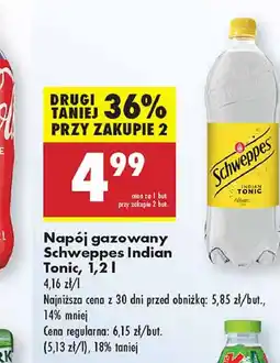 Biedronka Napój indian tonic Schweppes oferta