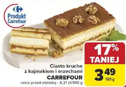 Carrefour Ciasto kruche z kajmakiem i orzechami CARREFOUR oferta