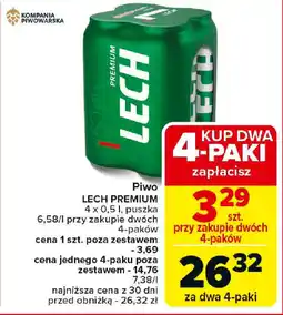 Carrefour Piwo LECH PREMIUM oferta