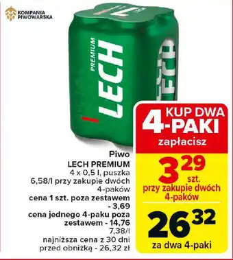 Carrefour Piwo LECH PREMIUM oferta