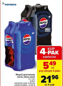 Carrefour Napój gazowany PEPSI, PEPSI ZERO oferta