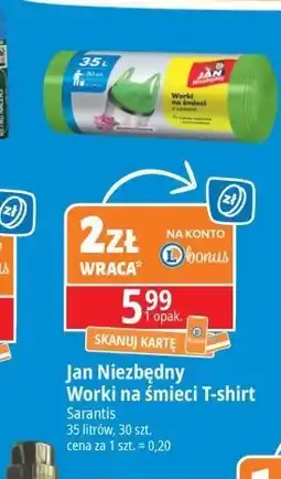 E.Leclerc Worki na śmieci z uszami 35l Jan Niezbędny oferta