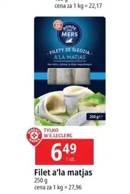 E.Leclerc Filety śledziowe a la matjas w oleju Wiodąca Marka Ronde Des Mers oferta