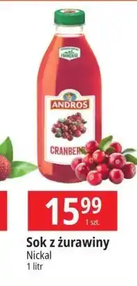 E.Leclerc Sok żurawinowy Andros oferta