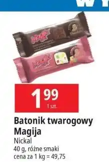 E.Leclerc Batonik z masy twarogowej kawałkami galaretki w czekoladzie Magija oferta