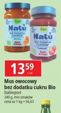 E.Leclerc Mus bez dodatku cukru truskawka Natu oferta