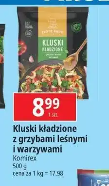 E.Leclerc Kluski kładzione z grzybami leśnymi i warzywami Złote Runo oferta