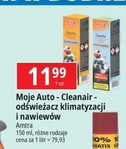 E.Leclerc Odświeżacz clean air do klimatyzacji świeży Moje Auto oferta