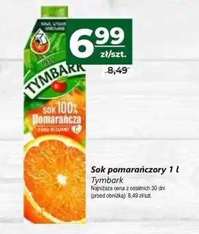 Społem Tymbark Sok 100 % pomarańcza 1 l oferta