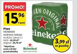 Intermarche Heineken Piwo jasne 4 x 500 ml oferta