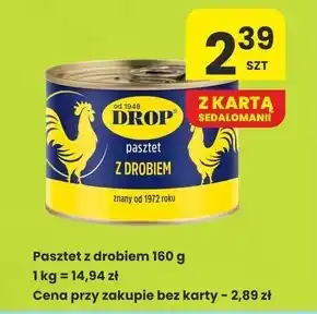 Sedal Drop Pasztet z drobiem 160 g oferta