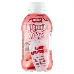 Auchan Müller Müllermilch Shake Napój mleczny o smaku truskawkowym 400 g oferta