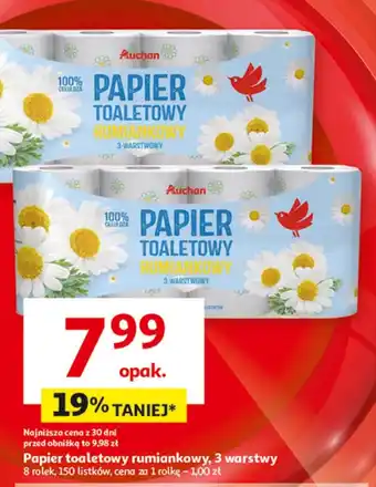 Auchan Papier toaletowy Auchan oferta