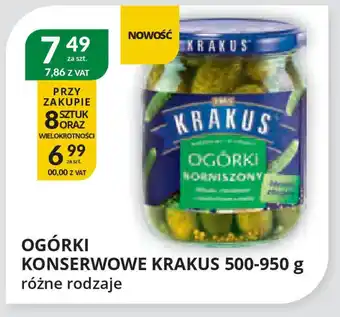 Eurocash Cash & Carry Ogórki konserwowe krakus oferta