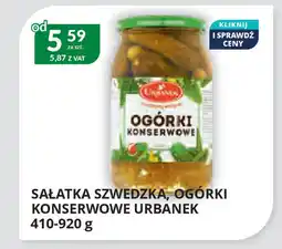 Eurocash Cash & Carry Sałatka szwedzka, ogórki konserwowe urbanek oferta