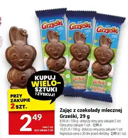 Twój Market Zając z czekolady mlecznej Grześki oferta