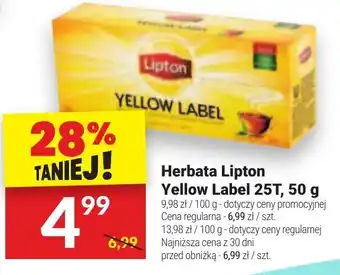 Twój Market Herbata Lipton Yellow Label 25T oferta